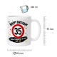 Tasse »Geburtstagskuchen-Ersatz zum 35.«