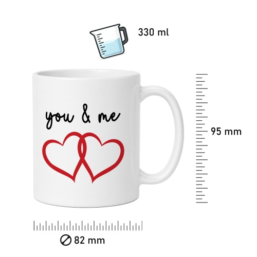 Tasse »you & me«