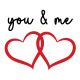 Tasse »you & me«