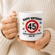 Tasse »Happy Birthday 45 Geburtstagskuchen-Ersatz zum 45.«