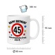 Tasse »Happy Birthday 45 Geburtstagskuchen-Ersatz zum 45.«