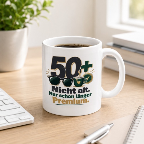 Tasse »50+ Nicht alt. Nur schon länger...