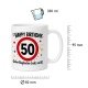 Tasse »Happy Birthday 50 Geburtstagskuchen-Ersatz zum 50.«