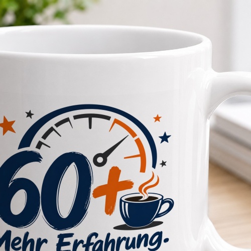 Tasse »60 Mehr Erfahrung. Weniger Lust auf Blödsinn.«