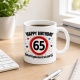 Tasse »Happy Birthday 65 – Geburtstagskuchen-Ersatz zum 65.«