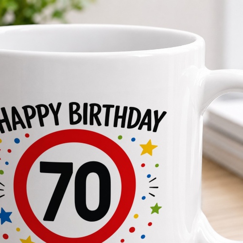 Tasse »Happy Birthday 70«