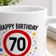 Tasse »Happy Birthday 70«