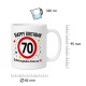 Tasse »Happy Birthday 70«