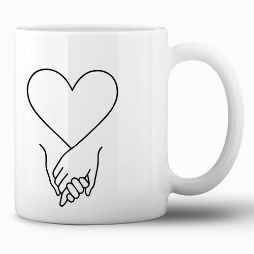Tasse »Herz & Händchenhalten«