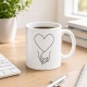 Tasse »Herz & Händchenhalten«