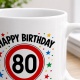 Tasse »Happy Birthday 80«