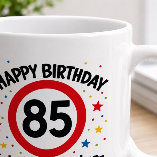 Tasse »Happy Birthday 85 Geburtstagskuchen-Ersatz zum 85.«