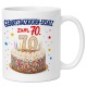 Tasse »Geburtstagskuchen-Ersatz zum 70.«