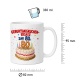 Tasse »Geburtstagskuchen-Ersatz zum 80.«