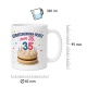 Tasse »Geburtstagskuchen-Ersatz zum 35.«