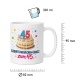 Tasse »Geburtstagskuchen-Ersatz zum 45.«