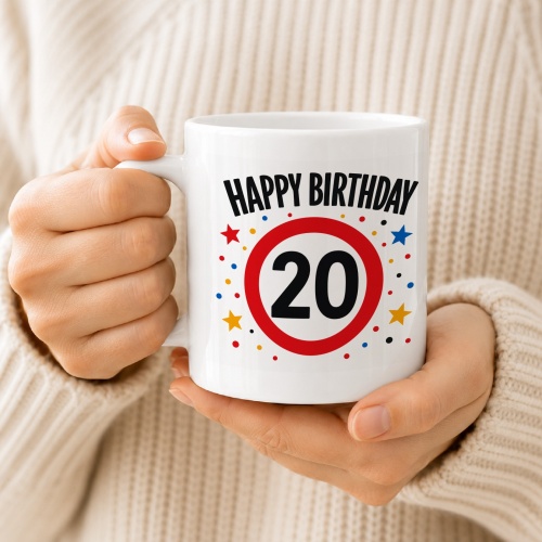 Tasse »Happy Birthday 20«