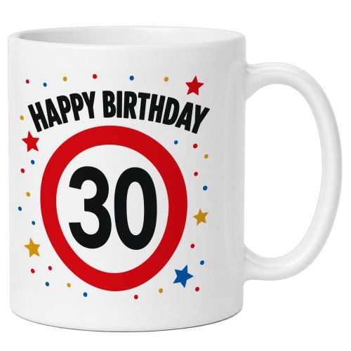Tasse »Happy Birthday 30«
