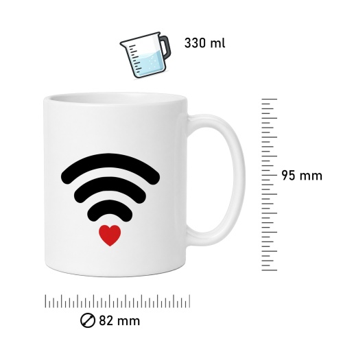 Tasse »WLAN Herz«