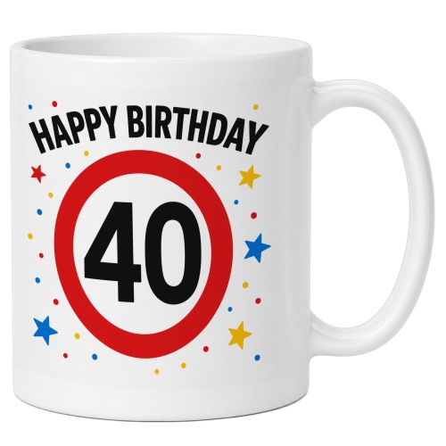 Tasse »Happy Birthday 40«