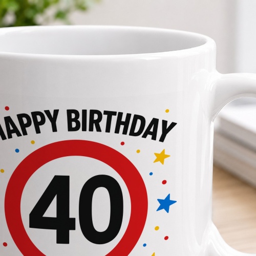 Tasse »Happy Birthday 40«