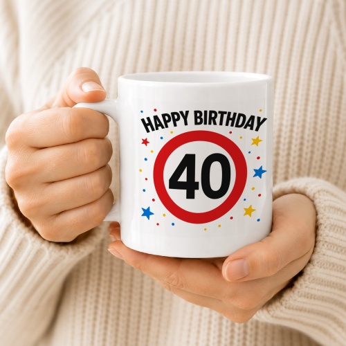 Tasse »Happy Birthday 40«