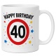 Tasse »Happy Birthday 40«
