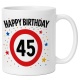 Tasse »Happy Birthday 45«
