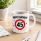 Tasse »Happy Birthday 45«