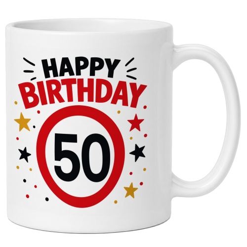Tasse »Happy Birthday 50«