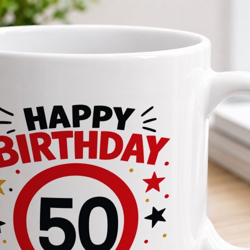 Tasse »Happy Birthday 50«