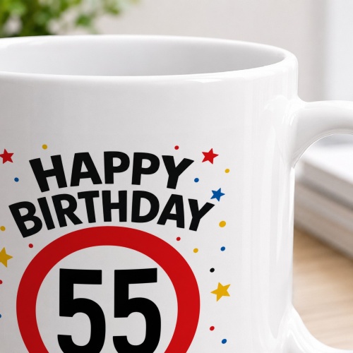 Tasse »Happy Birthday 55«