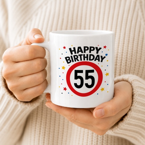 Tasse »Happy Birthday 55«