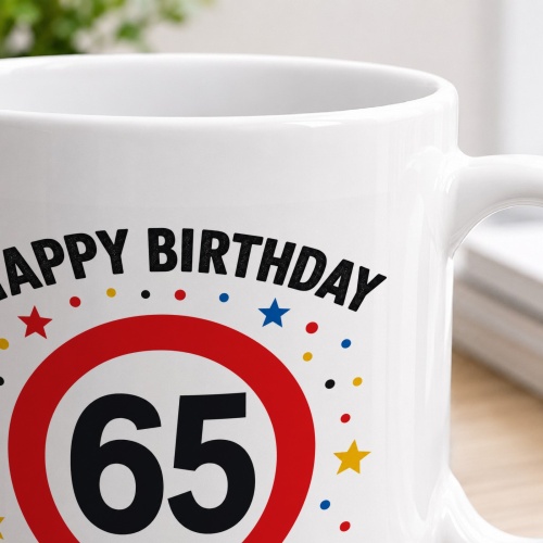 Tasse »Happy Birthday 65«