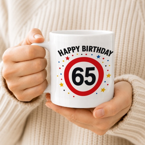 Tasse »Happy Birthday 65«