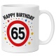 Tasse »Happy Birthday 65«
