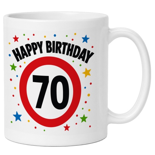 Tasse »Happy Birthday 70«
