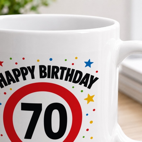 Tasse »Happy Birthday 70«