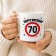 Tasse »Happy Birthday 70«