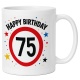 Tasse »Happy Birthday 75«