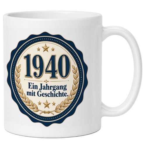 Tasse »1940 Ein Jahrgang mit Geschichte.«