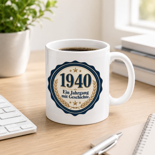Tasse »1940 Ein Jahrgang mit Geschichte.«