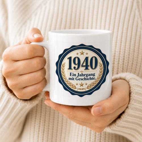 Tasse »1940 Ein Jahrgang mit Geschichte.«