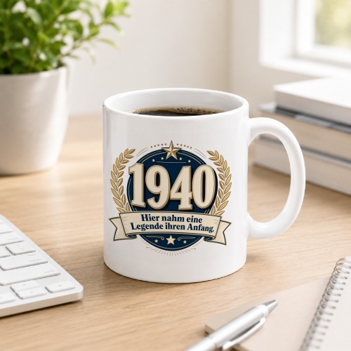 Tasse »1940 Hier nahm eine Legende ihren...