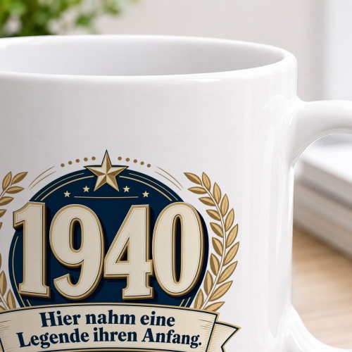 Tasse »1940 Hier nahm eine Legende ihren Anfang.«