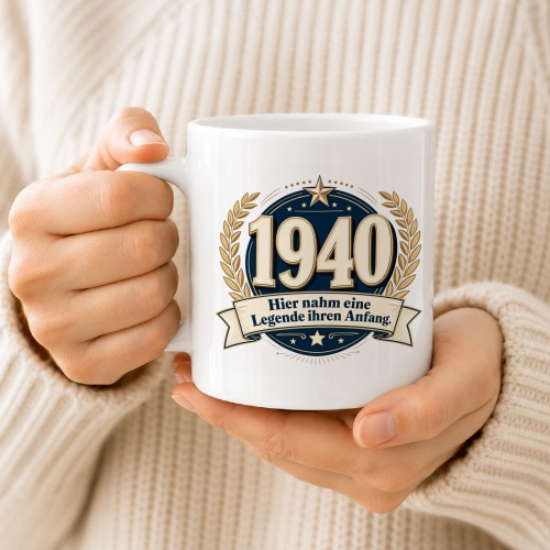 Tasse »1940 Hier nahm eine Legende ihren Anfang.«