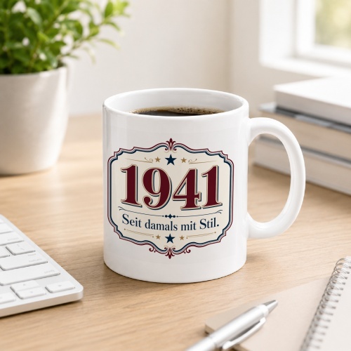Tasse »1941 Seit damals mit Stil.«