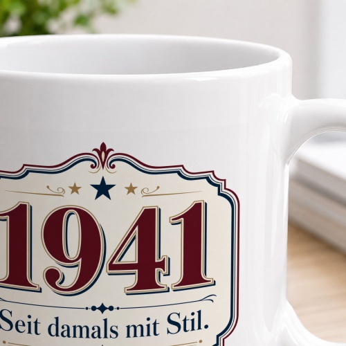 Tasse »1941 Seit damals mit Stil.«