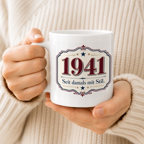 Tasse »1941 Seit damals mit Stil.«