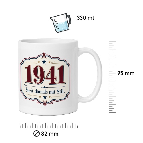 Tasse »1941 Seit damals mit Stil.«